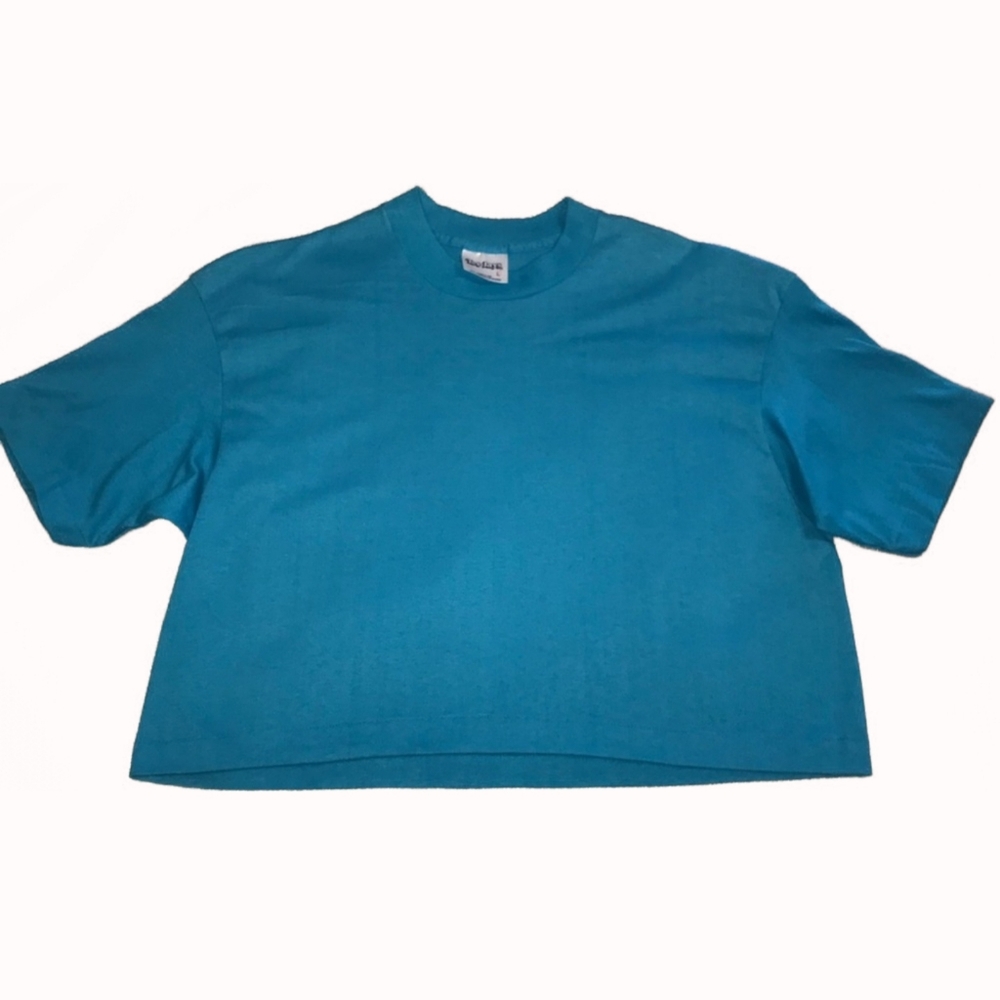 1980’s Crop Top Workout Tee - Large